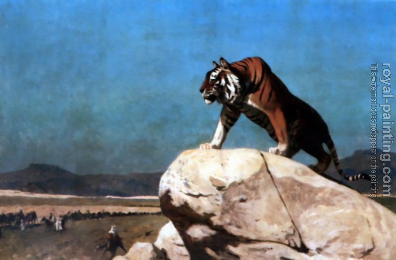 Jean-Leon Gerome : Tiger on the Watch